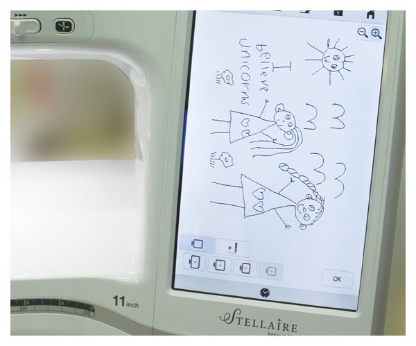 Convert drawing into embroidery on your machine